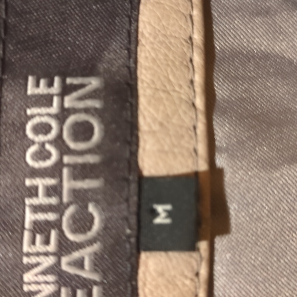 Leather Jacket Beige Size M - Picture 5 of 13